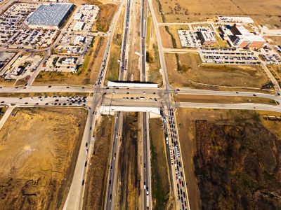 I-35W at N Tarrant Pkwy. looking north