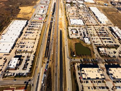 I-35W between N Tarrant Pkwy. and Heritage Trace Pkwy. looking north