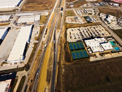 I-35W south of Golden Triangle Blvd. looking north