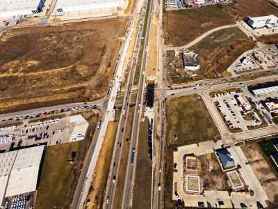 I-35W at Golden Triangle Blvd. looking north