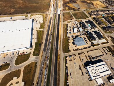 I-35W between Golden Triangle Blvd. and Keller Hicks Rd. looking north