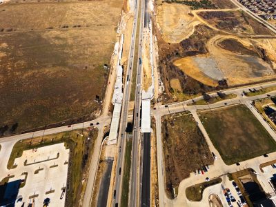 I-35W at Keller Hicks Rd. looking north