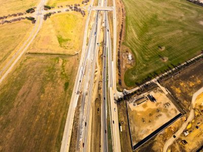 I-35W just south of Alliance Blvd. looking north