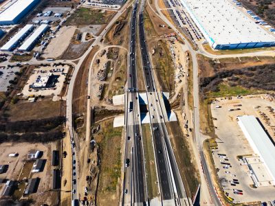 I-820 west of Mark IV Pkwy. looking west