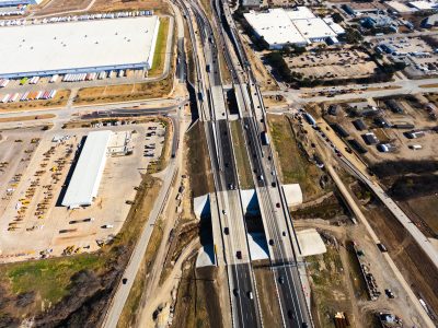 I-820 at Mark IV Pkwy. looking east