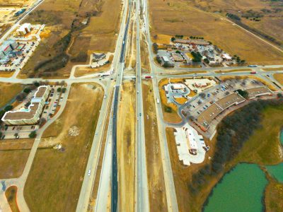 I-35W at Westport Pkwy. looking south