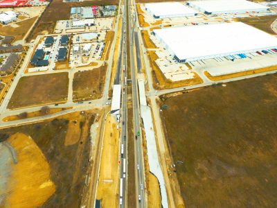 I-35W at Keller Hicks Rd. looking south