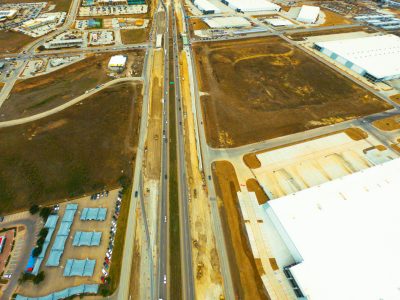 I-35W between Keller Hicks Rd. and Golden Triangle Blvd. looking south