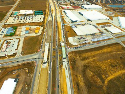 I-35W at Golden Triangle Blvd. looking south