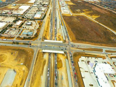 I-35W at Heritage Trace Pkwy. looking south