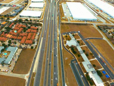 I-35W south of Western Center Blvd. looking south
