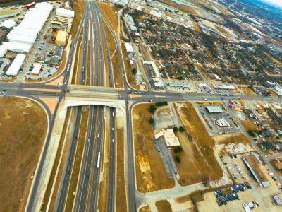 I-35W at 28th St. looking south