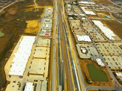 I-35W between N Tarrant Pkwy. and Heritage Trace Pkwy. looking north