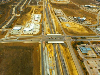 I-35W at Heritage Trace Pkwy. looking north