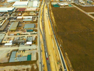 I-35W between Heritage Trace Pkwy. and Golden Triangle Blvd. looking north