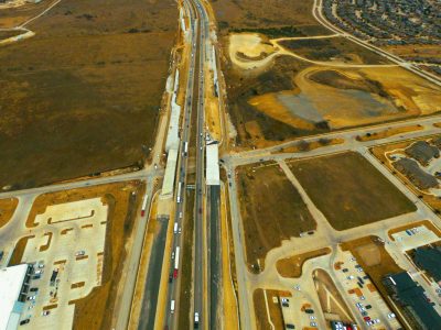 I-35W at Keller Hicks Rd. looking north