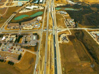 I-35W at Westport Pkwy. looking north