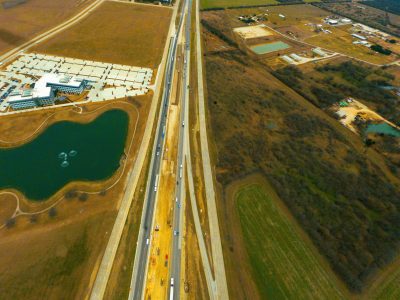 I-35W between Alliance Blvd. and Eagle Pkwy. looking north
