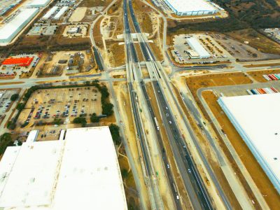 I-820 at Mark IV Pkwy. looking west