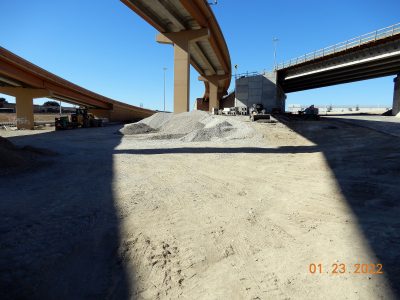 Work at the I-35W/I-820 interchange