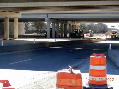 Work on Mark IV Pkwy. at I-820