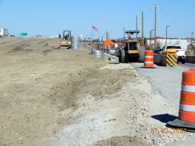Work on I-35W near Golden Triangle Blvd.