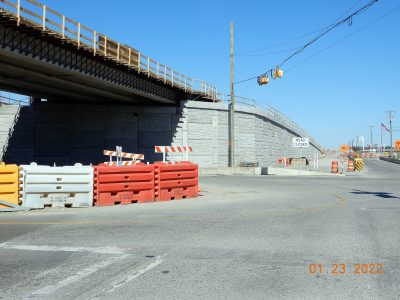 Work on Golden Triangle Blvd. at I-35W