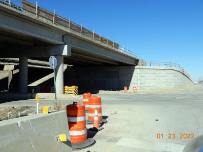Work on I-35W at Keller Hicks Rd.