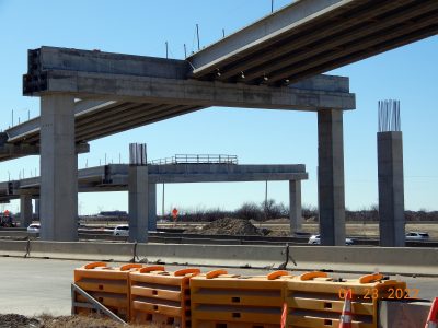 Work at the I-35W/SH 170 interchange