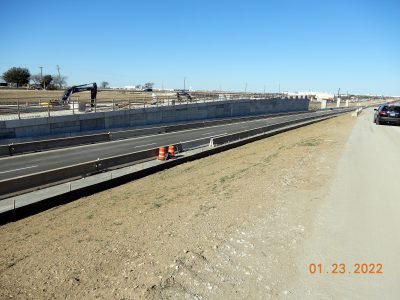 Work on I-35W between SH 170 and Westport Pkwy.