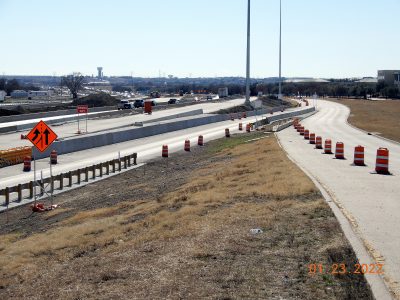 Work on I-35W between Alliance Blvd. and Westport Pkwy. 