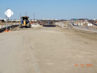 Work on I-35W between SH 170 and Westport Pkwy. 