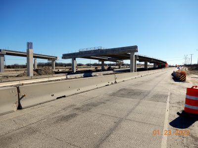 Work at the I-35W/SH 170 interchange
