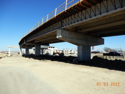 Work at the I-35W/SH 170 interchange