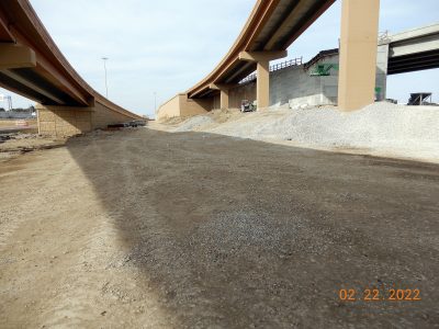 Work at the I-35W/I-820 interchange