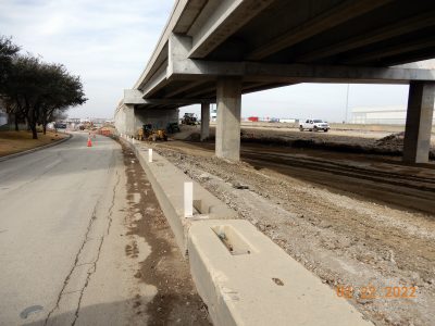 Work at the I-35W/I-820 interchange