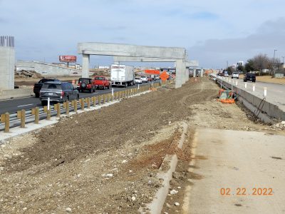 Work on I-35W between N Tarrant Pkwy. and Heritage Trace Pkwy. 