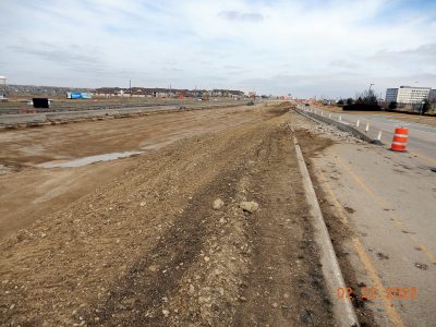 Work on I-35W near Heritage Trace Pkwy. 