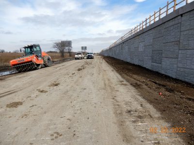 Work on I-35W near Keller Hicks Rd.
