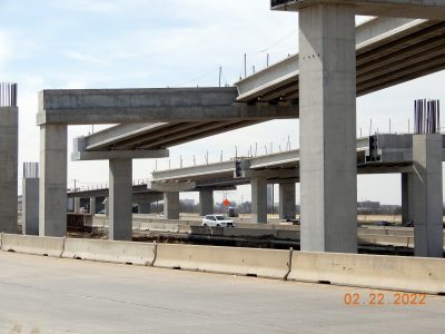 Work at the I-35W/SH 170 interchange