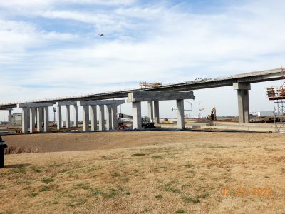 Work at the I-35W/SH 170 interchange