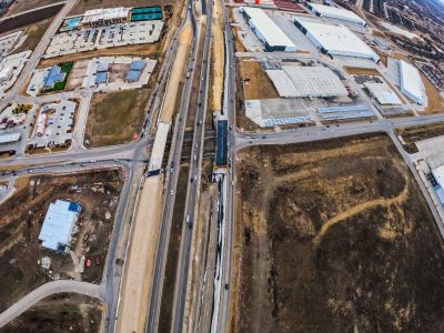 I-35W at Golden Triangle Blvd. looking south