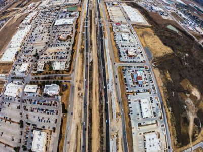 I-35W between N Tarrant Pkwy. and Heritage Trace Pkwy. looking south