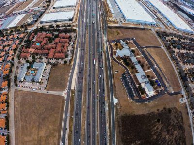 I-35W south of Western Center Blvd. looking south