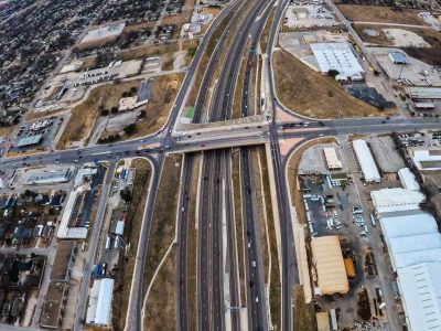 I-35W at 28th St. looking north