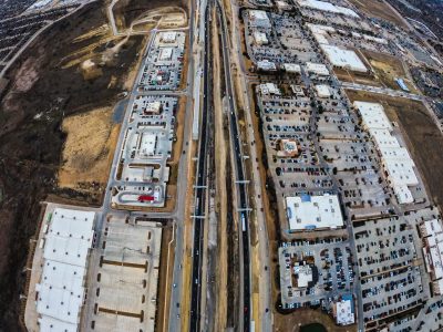 I-35W between N Tarrant Pkwy. and Heritage Trace Pkwy. looking north