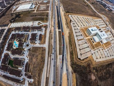 I-35W between Heritage Trace Pkwy. and Golden Triangle Blvd. looking north