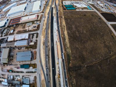 I-35W between Heritage Trace Pkwy. and Golden Triangle Blvd. looking north