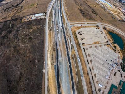 I-35W between SH 170 and Westport Pkwy. looking north