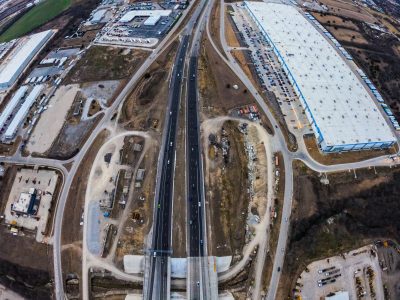 I-820 west of Mark IV Pkwy. looking west
